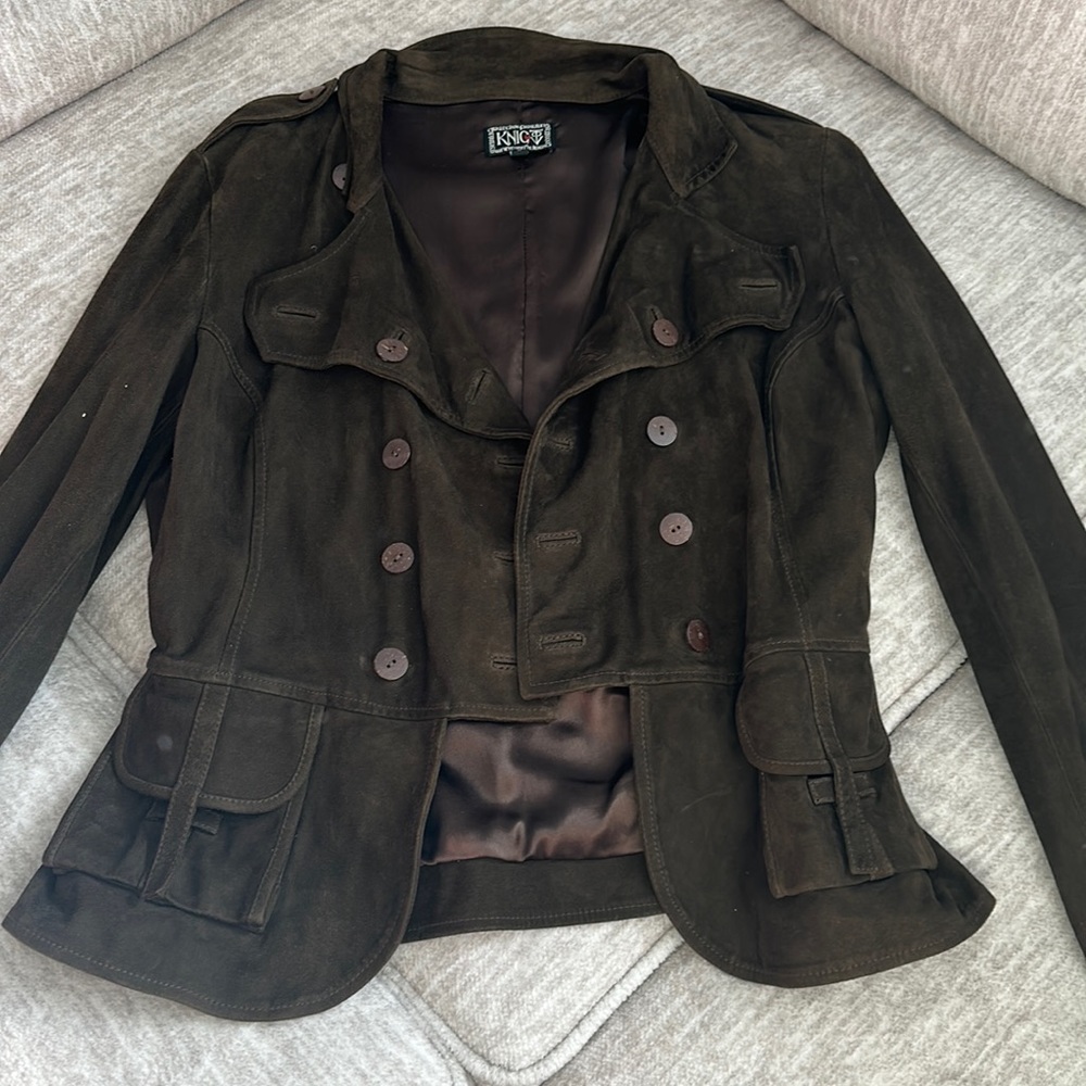 Brown lambskin jacket